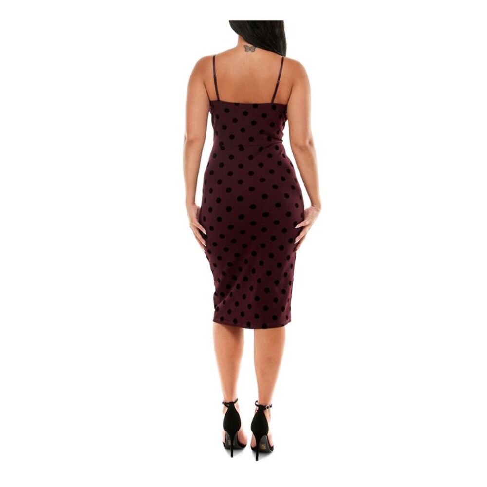 SPEECHLESS Womens Dress Purple Adjustable Straps Velvet Juniors 15 - Picture 2 of 4